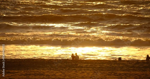 sunset at the beach