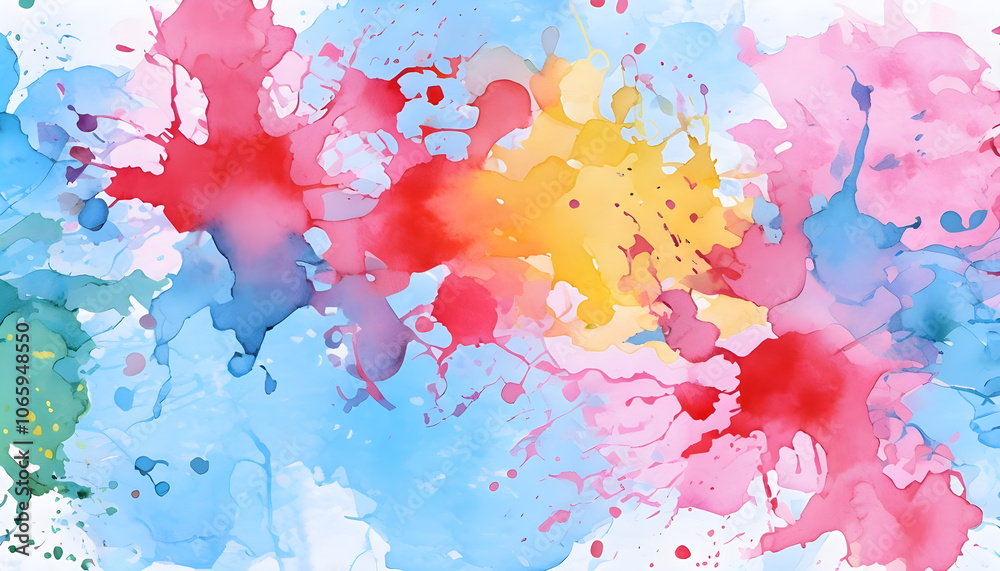 Obraz premium Abstract Color Splashes Background