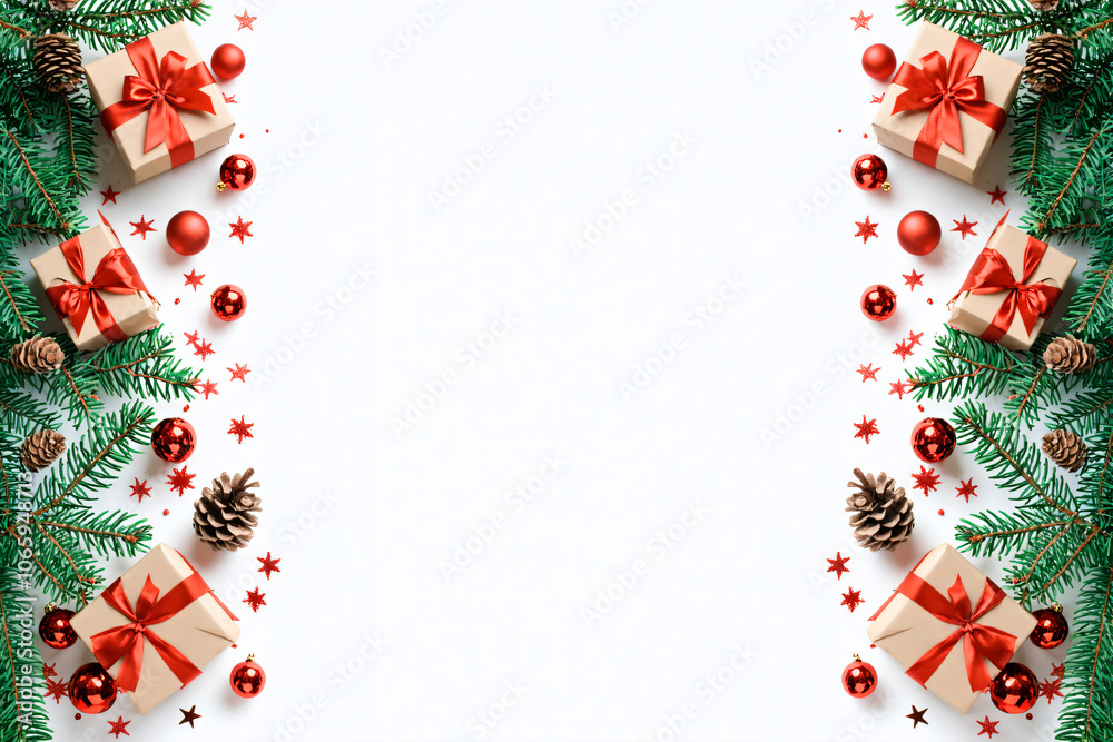 christmas background with christmas tree branches christmas background with christmas tree branches