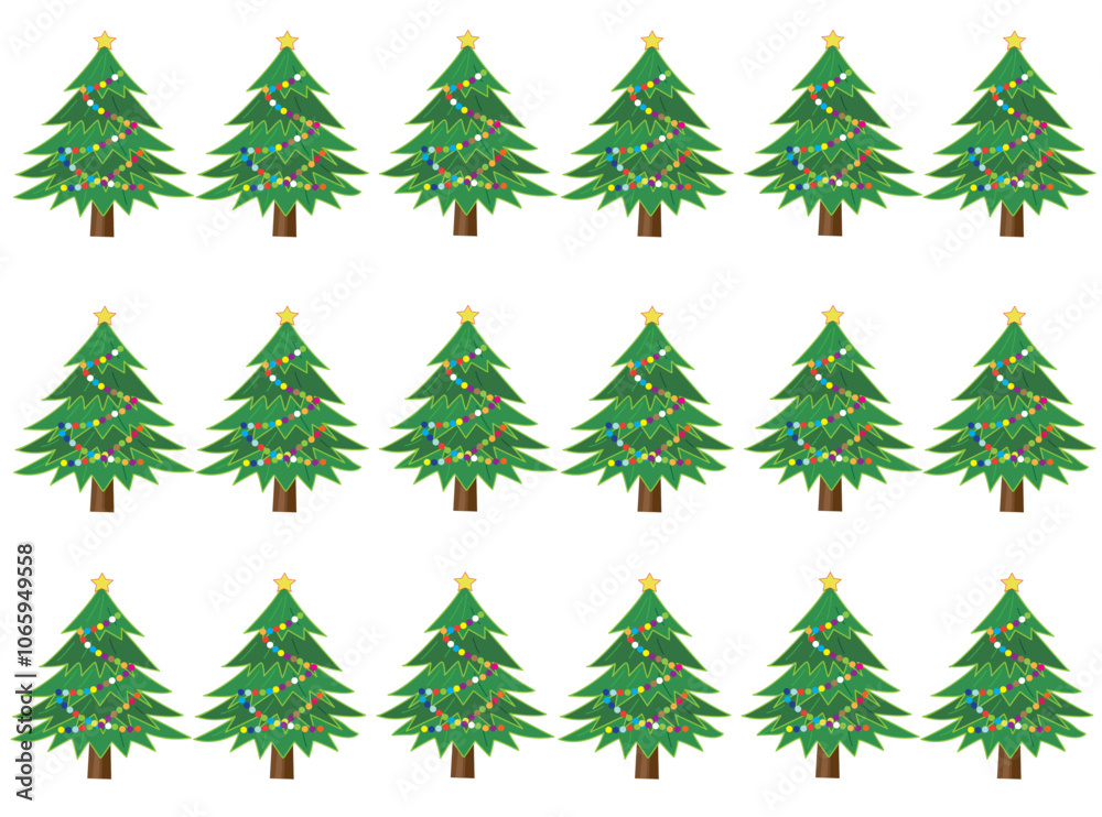 Fototapeta premium クリスマスツリーの背景素材です。