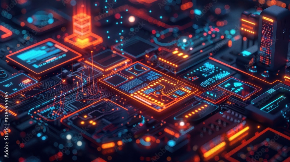 Obraz premium Digital Circuitry