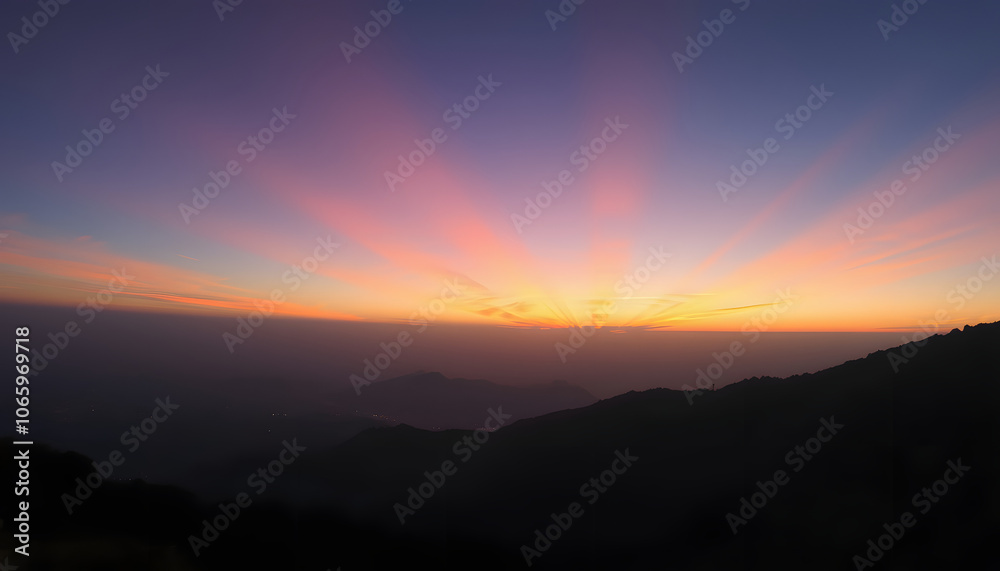 Obraz premium Lightpainting at magic hour isolated with white highlights, png