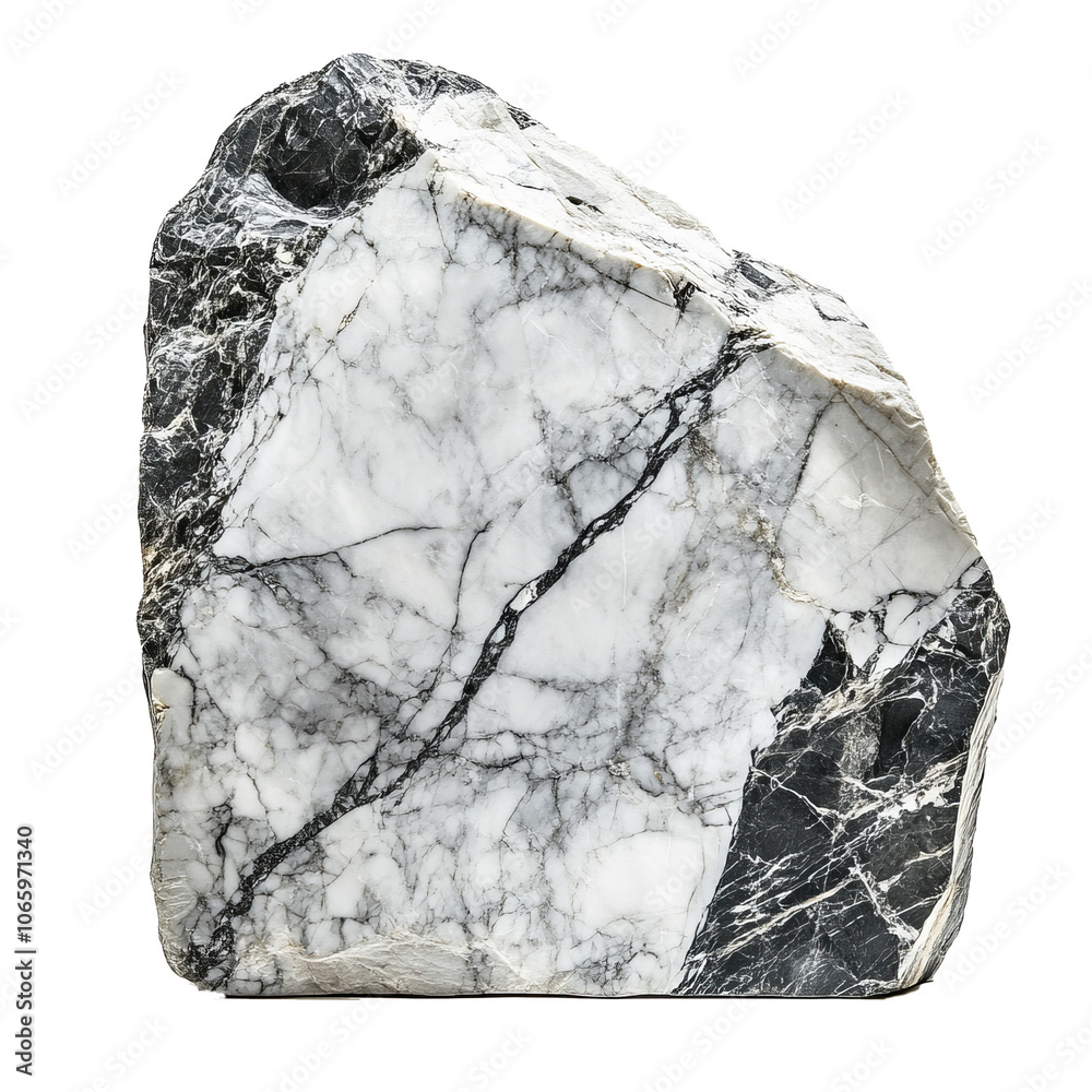 Fototapeta premium marble, rock, piece, single, isolated, element, transparent