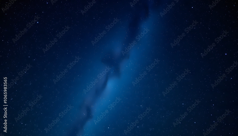Fototapeta premium Amazing Polaris in deep starry night sky, space with stars, panoramic view isolated with white highlights, png
