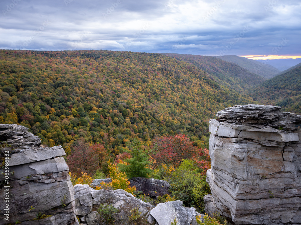 Autumn's Embrace Over Lindy Point Vista