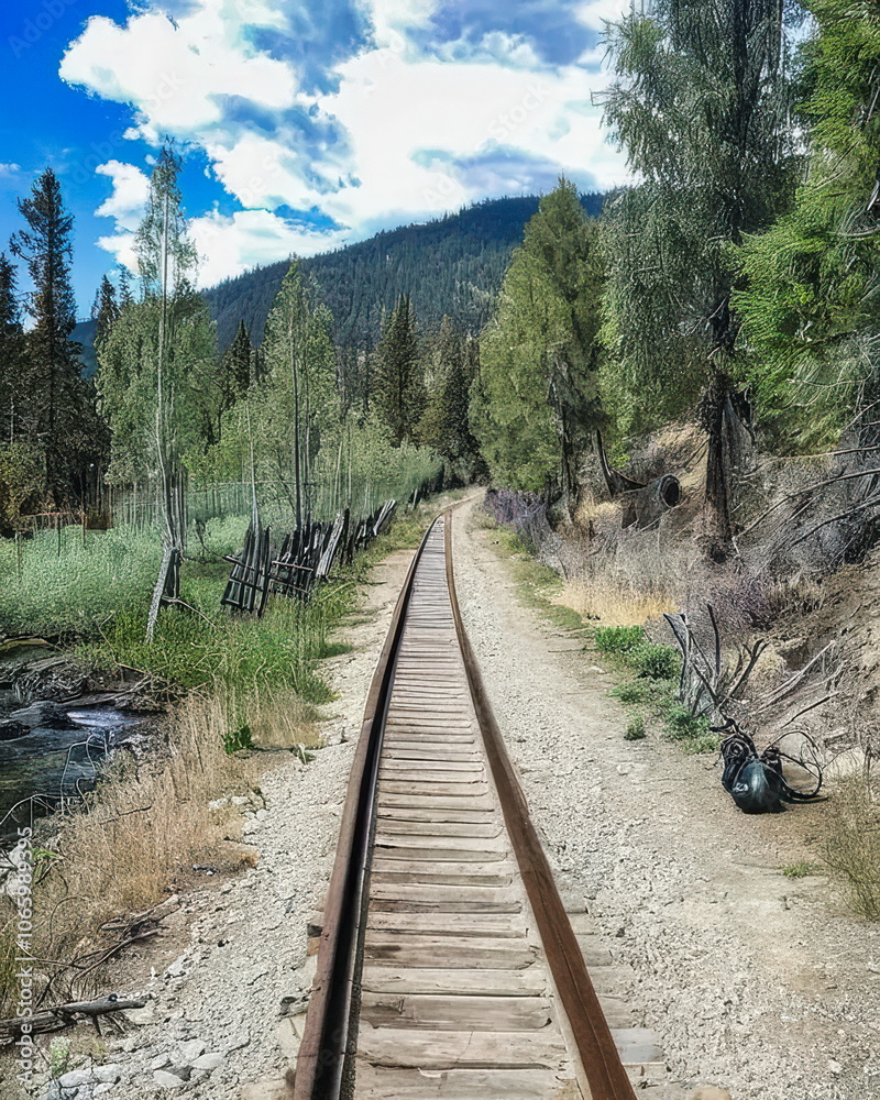 Fototapeta premium Kettle Valley Rail Trail