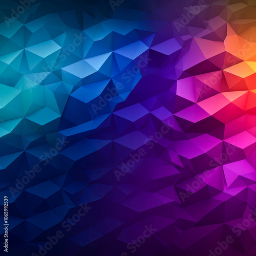 Dynamic Abstract Background with Gradient Polygonal Shapes