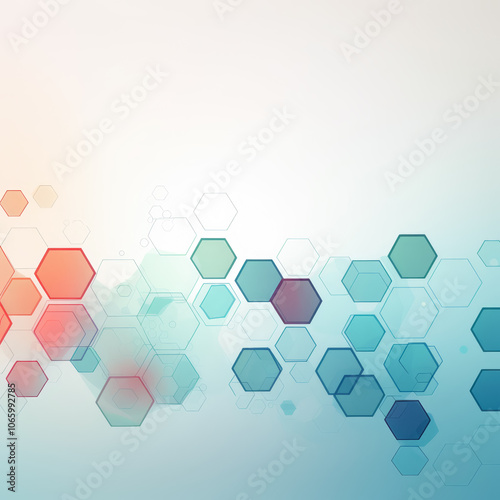 Soft Gradient Abstract Hexagonal Pattern