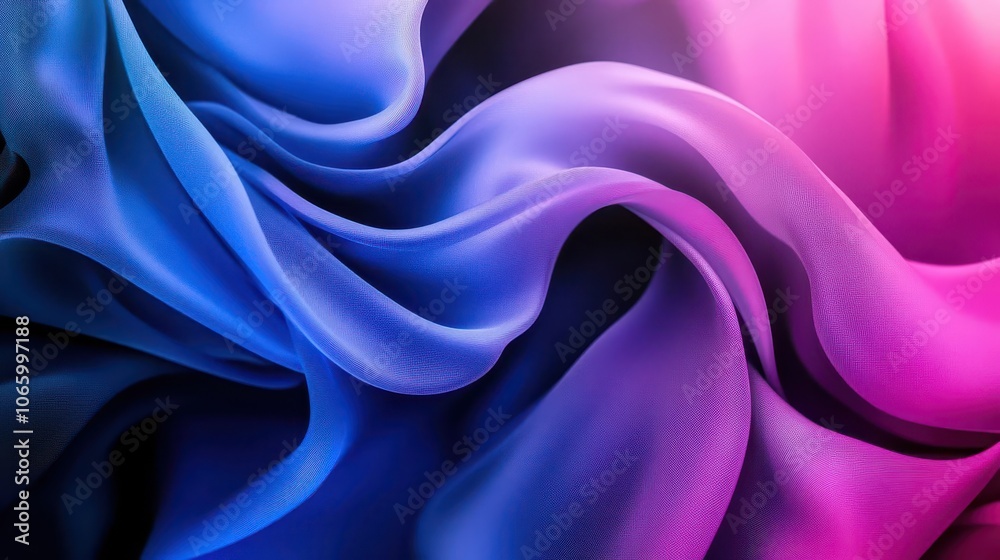 Obraz premium vibrant gradient of blue, purple, and black intertwines, creating a dynamic abstract noise effect perfect for a modern website header