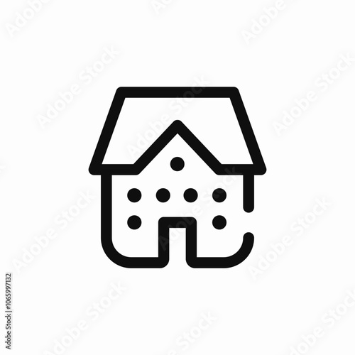 house building icon sign vector