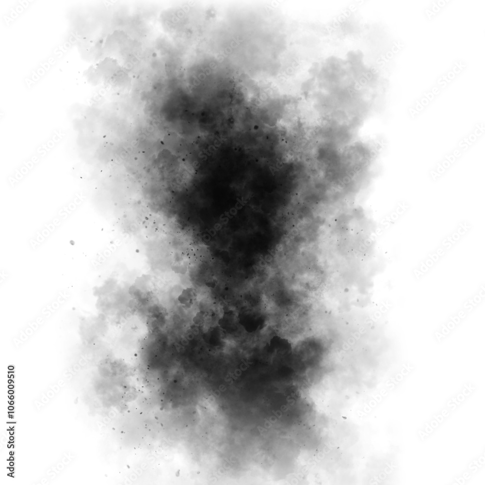 Fototapeta premium smoke steam isolated the black background 