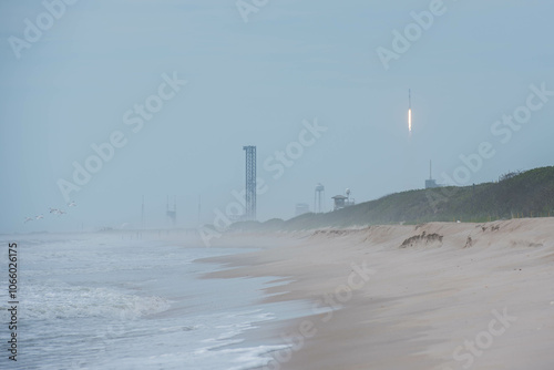 SpaceX Rocket Launch, Cape Canaveral, Florida photo