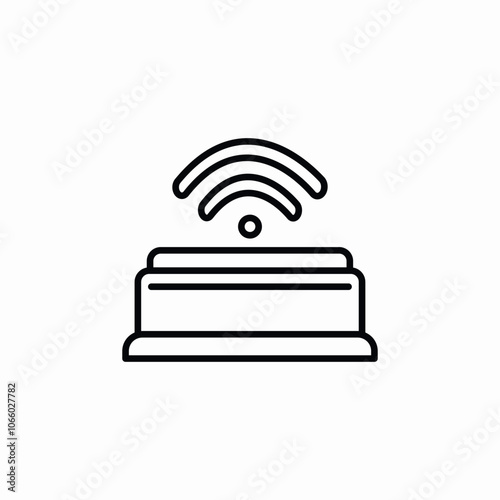 wifi point icon sign vector