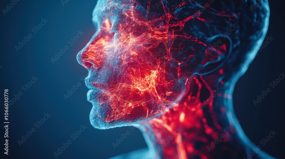 Digital artwork illustrating human body circadian rhythms and light's impact on sleep cycles