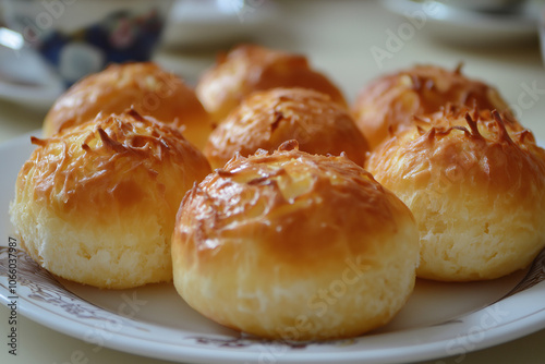 Coconut Filled Bun from Dim Sum – Sweet Pastry for a Lazy Morning with Chinese Charm photo