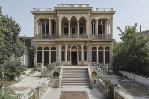 Persian Qajar Mansion Reimagined with a Deconstructivist Twist for Modern Design photo