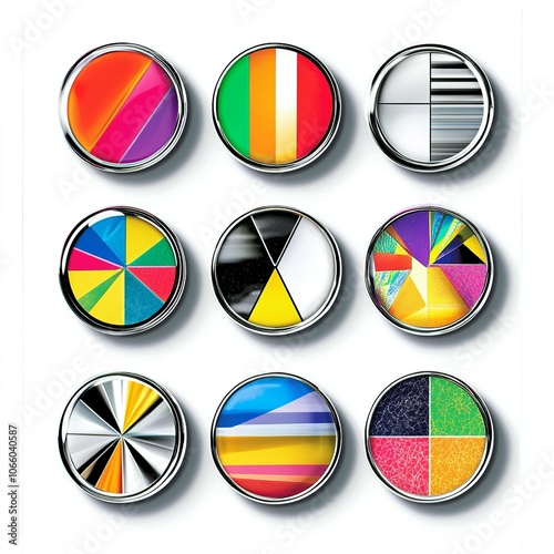 Free Download User interface buttons, GUI button UI elements isolated on white background - GFXLoad