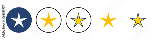 Star Icon vector. rating icon vector. favourite star icon