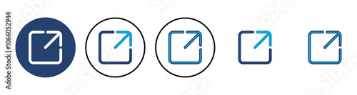 External link icon vector. link icon vector. hyperlink symbol