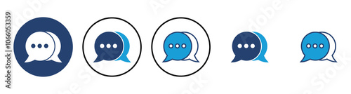 Chat icon vector. speech bubble icon. comment icon vector. message. contact us
