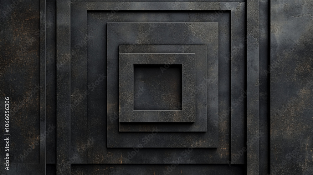 Black Textured Volumetric Stone Concrete Background with Brick Texture for Minimalistic Design Black Textured Volumetric Stone Concrete Background with Brick Texture for Minimalistic Design