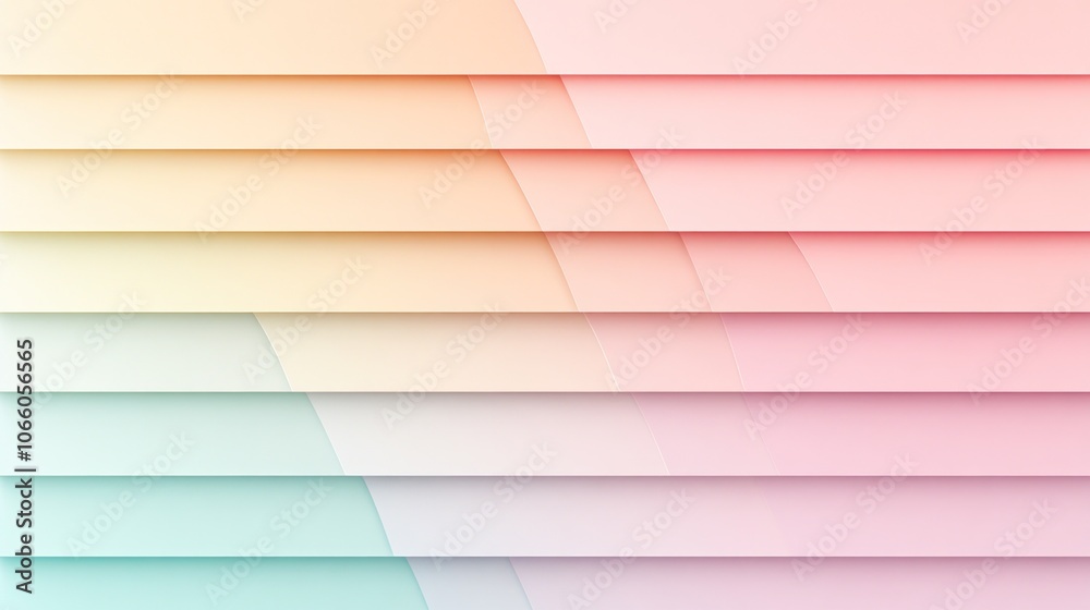 Fototapeta premium Gradient pastel background with soft, embossed text, subtle shadows, editable