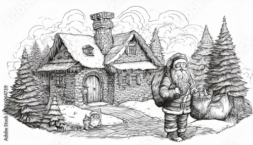 Santa is going to a long journey