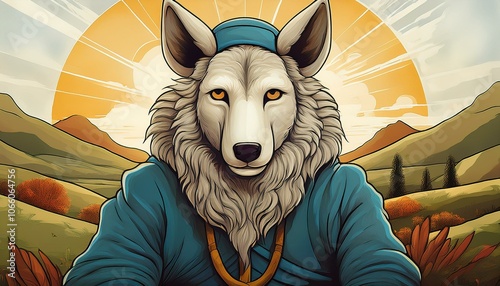 A fox in a sheep body