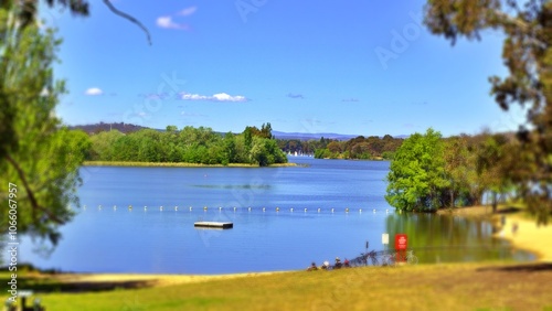 The swimming area at Weston Park Canberra ACT Australia photo