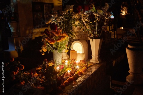 Dia de Muertos or Day of the Dead Festivities in Oaxaca, Mexico
