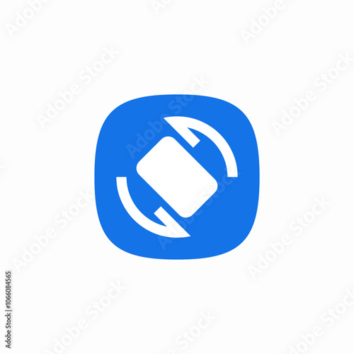 phone rotate screen icon sign vector