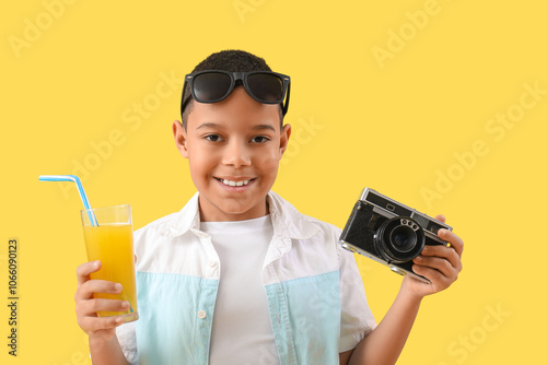 African-American little boy...