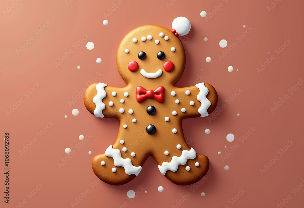 gingerbread man on white gingerbread man on white