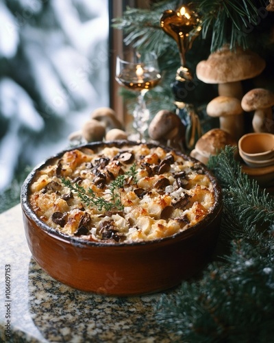 Thanksgiving Gathering in Lake Tahoe with Hearty Root Vegetable Gratin photo