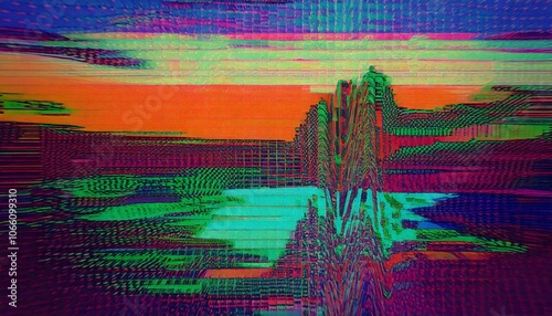 グリッチノイズ背景_02