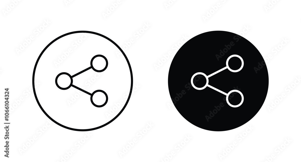 Fotografie Share icon set. Share symbol icon vector illustration