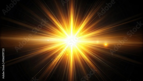 Sun flare shining brightly against a dark black background , nature, natural, sunlight, flare, bright, dark, background, sky