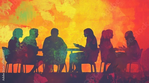 People engaged in deep conversations, discussing important issues and personal stories.