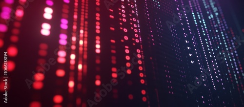 Wallpaper Mural Stock ticker with glowing numbers on a dark background, subtle LED effect  Torontodigital.ca