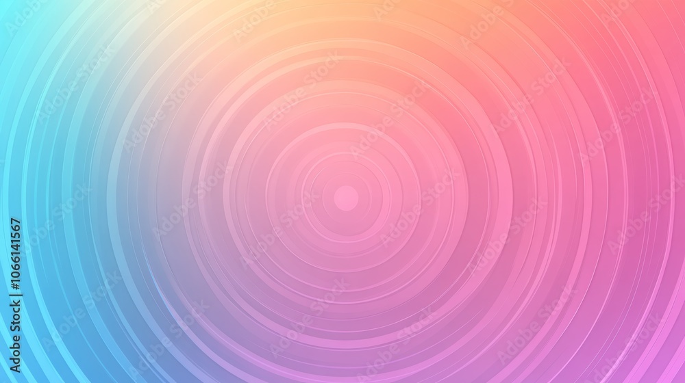 Obraz premium Abstract Pastel Pink and Blue Circle Gradient Background