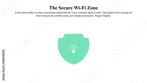 Visual illustration concept of secure Wi-Fi zone.