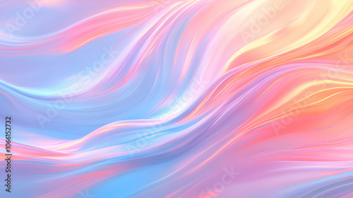 Wallpaper Mural Abstract Pastel Swirls, pink, blue, purple, yellow, soft Torontodigital.ca
