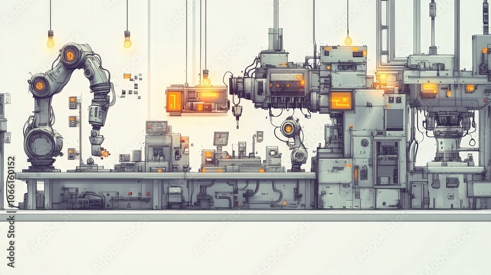 Smart Machinery in a Robotic Factory Environment