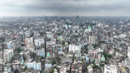 aerial view of Dhaka city
