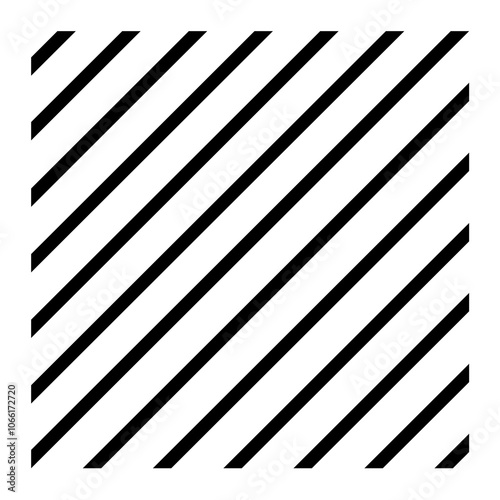 The slash icon is a black square, with an elegant design, and is suitable as an additional element in your design.