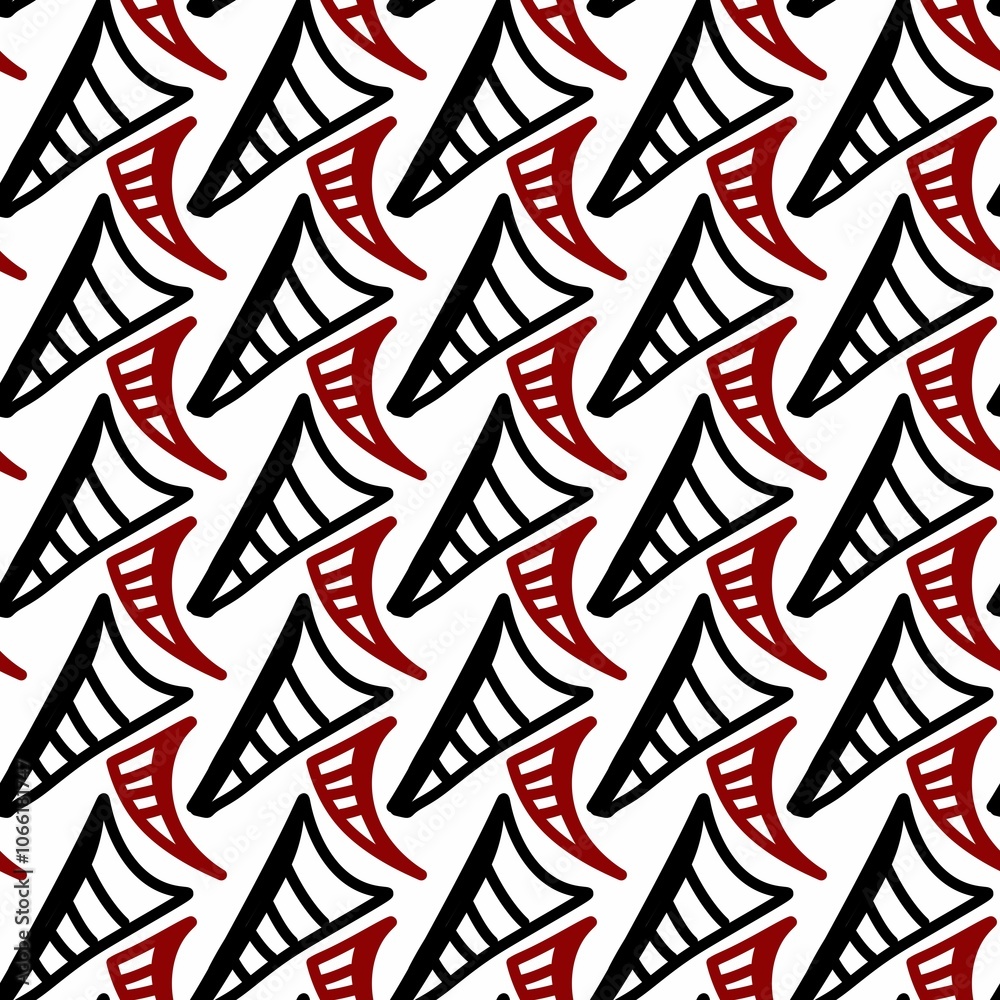 Obraz premium seamless background with red and black color