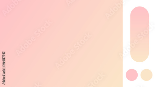 Rosewater and Peach gradient background with light blurred pattern. Abstract illustration with gradient blur design. Blurred colored abstract background. Colorful gradient. Vector illustration