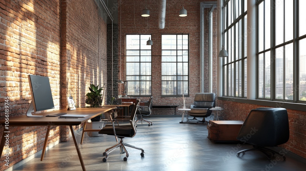 Fototapeta premium Modern Industrial Workspace