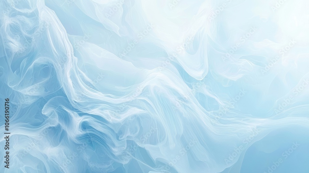 Fototapeta premium Abstract Light Blue and White Swirling Texture