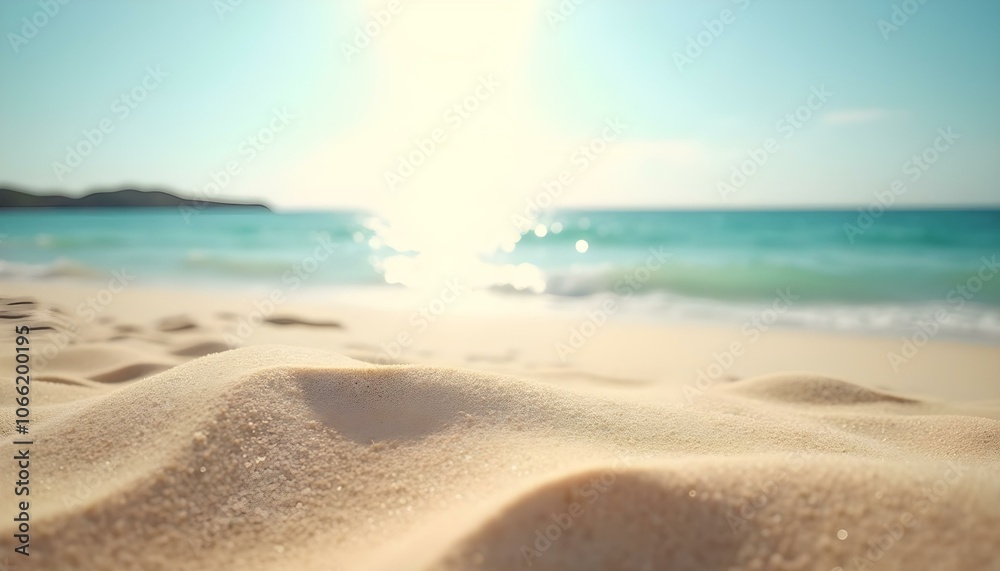Fototapeta premium Holiday beach and sea background